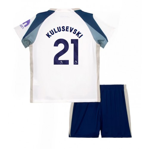 Tottenham Hotspur Dejan Kulusevski #21 Hjemme Trøje Børn 2025-26 Kortærmet (+ Korte bukser)